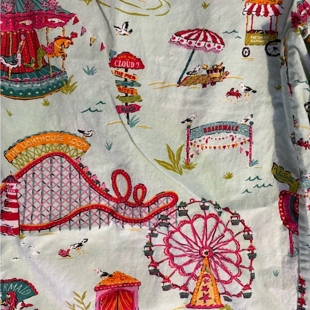Printfresh Mint Carnival Print Pajama Pants - Picture 2 of 3